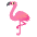 Flamingo Emoji from Noto Emoji Set