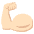 Flexed Biceps Light Skin Tone Emoji from EmojiTwo Colors Set