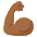 Flexed Biceps Medium Dark Skin Tone Emoji from Noto Emoji Set