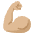 Flexed Biceps Medium Light Skin Tone Emoji from Noto Emoji Set