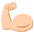Flexed Biceps Medium Light Skin Tone Emoji from EmojiTwo Colors Set