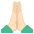 Folded Hands Light Skin Tone Emoji from EmojiTwo Colors Set