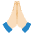Folded Hands Light Skin Tone Emoji from Noto Emoji Set