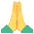 Folded Hands Emoji from EmojiTwo Colors Set