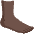Foot Dark Skin Tone Emoji from Noto Emoji Set