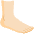 Foot Light Skin Tone Emoji from Noto Emoji Set