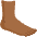 Foot Medium Dark Skin Tone Emoji from Noto Emoji Set