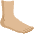 Foot Medium Light Skin Tone Emoji from Noto Emoji Set