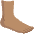 Foot Medium Skin Tone Emoji from Noto Emoji Set
