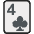 Four Of Clubs Emoji from EmojiTwo Colors Set