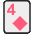 Four Of Diamonds Emoji from EmojiTwo Colors Set