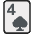 Four Of Spades Emoji from EmojiTwo Colors Set