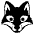 Fox Emoji from EmojiTwo Black Set