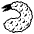 Fried Shrimp Emoji from EmojiTwo Black Set