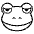 Frog Emoji from EmojiTwo Black Set