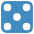 Game Die 5 Emoji from EmojiTwo Colors Set
