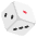 Game Die Emoji from EmojiTwo Colors Set