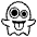 Ghost Emoji from EmojiTwo Black Set