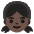 Girl Dark Skin Tone Emoji from Noto Emoji Set