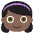 Girl Dark Skin Tone Emoji from EmojiTwo Colors Set