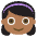 Girl Medium Dark Skin Tone Emoji from EmojiTwo Colors Set
