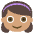 Girl Medium Skin Tone Emoji from EmojiTwo Colors Set