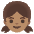 Girl Medium Skin Tone Emoji from Noto Emoji Set