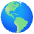Globe Showing Americas Emoji from Noto Emoji Set