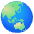 Globe Showing Asia Australia Emoji from Noto Emoji Set