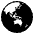 Globe Showing Asia Australia Emoji from EmojiTwo Black Set