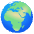 Globe Showing Europe Africa Emoji from Noto Emoji Set