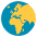 Globe Showing Europe Africa Emoji from EmojiTwo Colors Set