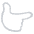 Gloved Hand Pointing Right Emoji from EmojiTwo Colors Set