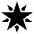 Glowing Star Emoji from EmojiTwo Black Set