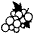 Grapes Emoji from EmojiTwo Black Set