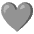 Grey Heart Emoji from Noto Emoji Set
