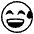 Grinning Face With Sweat Emoji from EmojiTwo Black Set