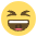 Grinning Squinting Face Emoji from EmojiTwo Colors Set