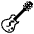 Guitar Emoji from EmojiTwo Black Set