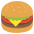 Hamburger Emoji from EmojiTwo Colors Set