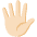 Hand With Fingers Splayed Light Skin Tone Emoji from Noto Emoji Set