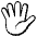 Hand With Fingers Splayed Emoji from EmojiTwo Black Set