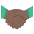 Handshake Dark Skin Tone Emoji from EmojiTwo Colors Set