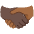 Handshake Dark Skin Tone Medium Dark Skin Tone Emoji from Noto Emoji Set