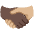 Handshake Dark Skin Tone Medium Light Skin Tone Emoji from Noto Emoji Set