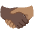 Handshake Dark Skin Tone Medium Skin Tone Emoji from Noto Emoji Set