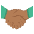 Handshake Medium Dark Skin Tone Emoji from EmojiTwo Colors Set