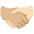 Handshake Medium Light Skin Tone Light Skin Tone Emoji from Noto Emoji Set