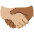 Handshake Medium Light Skin Tone Medium Dark Skin Tone Emoji from Noto Emoji Set