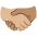 Handshake Medium Light Skin Tone Medium Skin Tone Emoji from Noto Emoji Set